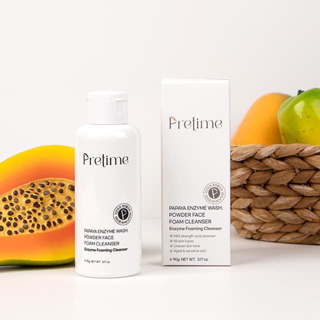 Pretime粉质洁面泡沫