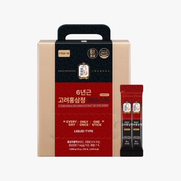 【正元参】6年根高丽红参浓缩液365活力款（10g×100条）