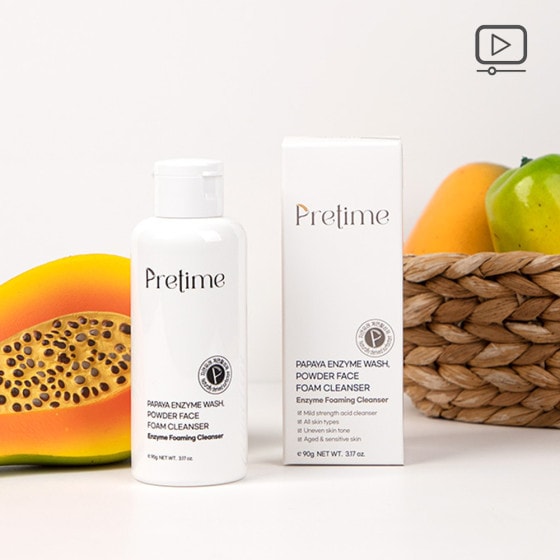 Pretime粉质洁面泡沫